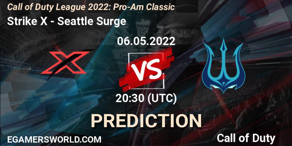 Prognose für das Spiel Strike X VS Seattle Surge. 06.05.22. Call of Duty - Call of Duty League 2022: Pro-Am Classic