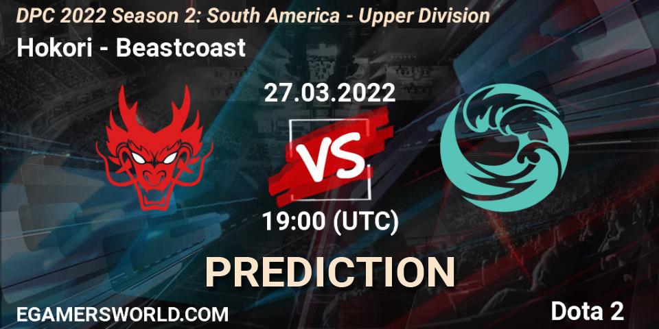 Prognose für das Spiel Hokori VS Beastcoast. 27.03.2022 at 19:05. Dota 2 - DPC 2021/2022 Tour 2 (Season 2): SA Division I (Upper)