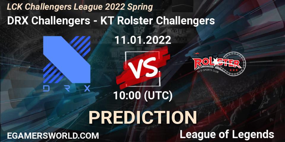 Prognose für das Spiel DRX Challengers VS KT Rolster Challengers. 11.01.2022 at 10:00. LoL - LCK Challengers League 2022 Spring