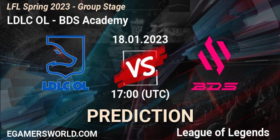 Prognose für das Spiel LDLC OL VS BDS Academy. 18.01.23. LoL - LFL Spring 2023 - Group Stage