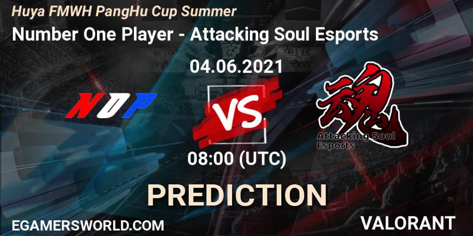 Prognose für das Spiel Number One Player VS Attacking Soul Esports. 04.06.2021 at 08:00. VALORANT - Huya FMWH PangHu Cup Summer