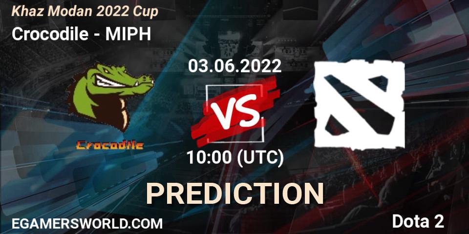 Prognose für das Spiel Crocodile VS MIPH. 03.06.2022 at 10:18. Dota 2 - Khaz Modan 2022 Cup