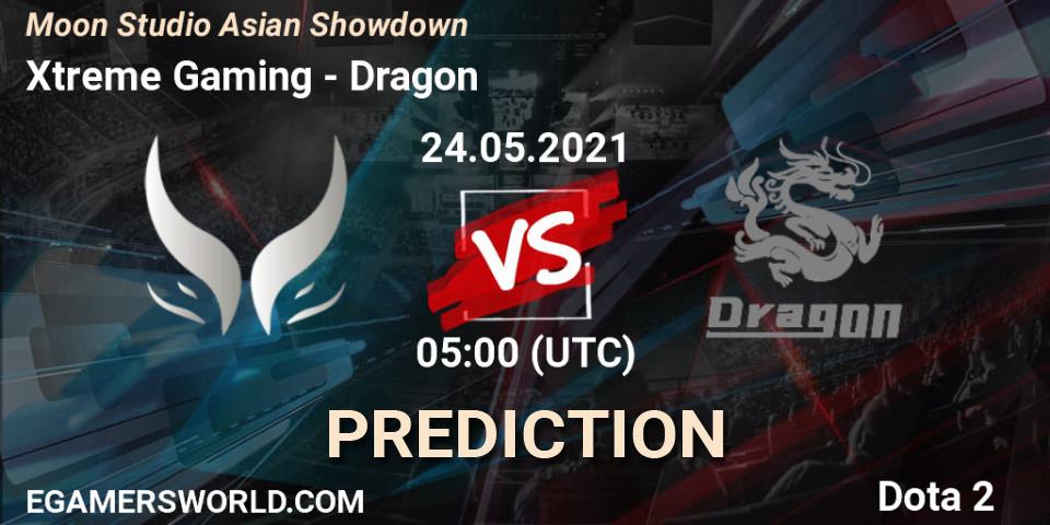 Prognose für das Spiel Xtreme Gaming VS Dragon. 24.05.2021 at 05:03. Dota 2 - Moon Studio Asian Showdown