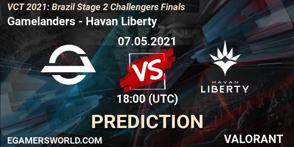 Prognose für das Spiel Gamelanders VS Havan Liberty. 07.05.2021 at 18:00. VALORANT - VCT 2021: Brazil Stage 2 Challengers Finals