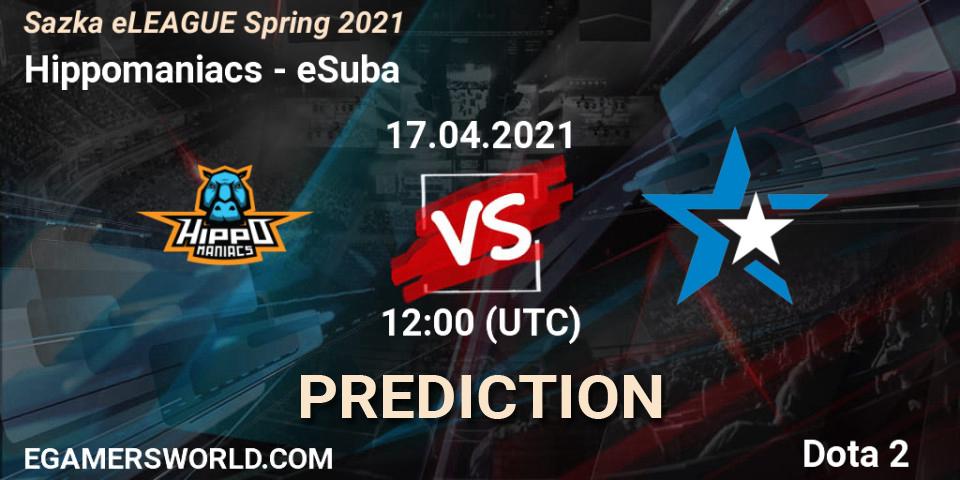 Prognose für das Spiel Hippomaniacs VS eSuba. 17.04.2021 at 12:00. Dota 2 - Sazka eLEAGUE Spring 2021