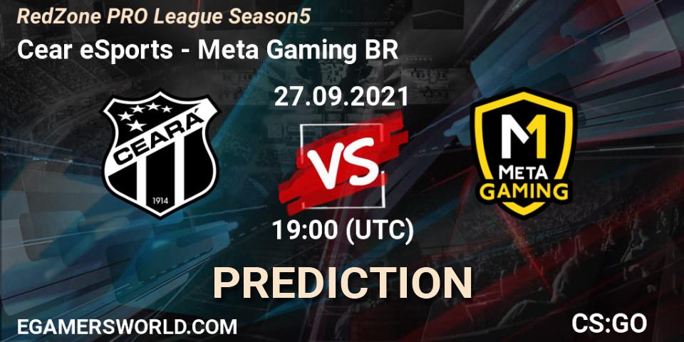 Prognose für das Spiel Ceará eSports VS Meta Gaming BR. 27.09.2021 at 19:00. Counter-Strike (CS2) - RedZone PRO League Season 5