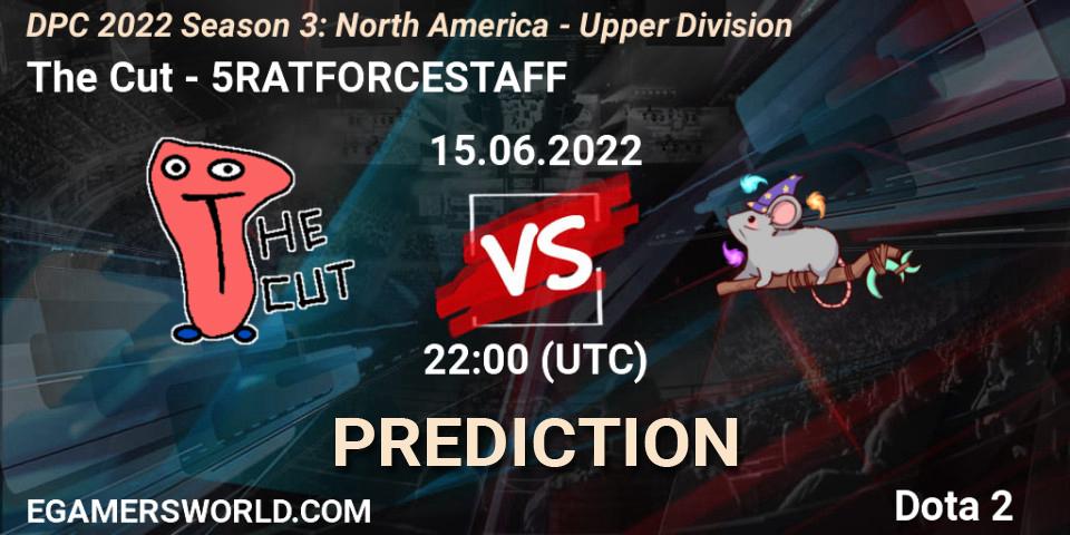 Prognose für das Spiel The Cut VS 5RATFORCESTAFF. 15.06.2022 at 21:55. Dota 2 - DPC NA 2021/2022 Tour 3: Division I