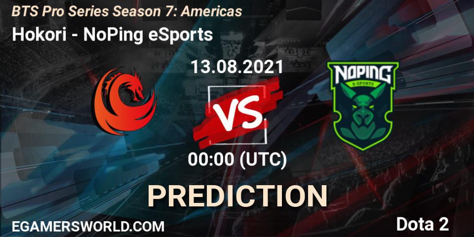 Prognose für das Spiel Hokori VS NoPing eSports. 12.08.2021 at 20:01. Dota 2 - BTS Pro Series Season 7: Americas
