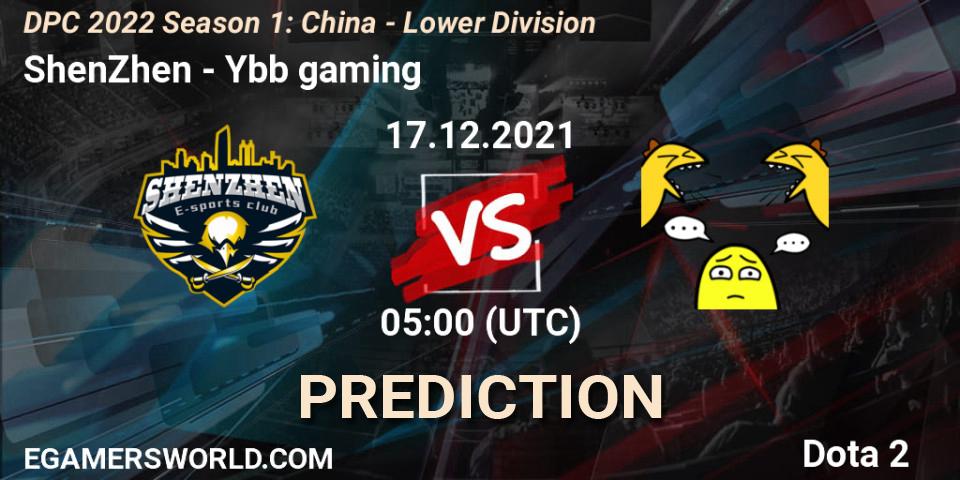 Prognose für das Spiel ShenZhen VS Ybb gaming. 17.12.2021 at 04:56. Dota 2 - DPC 2022 Season 1: China - Lower Division