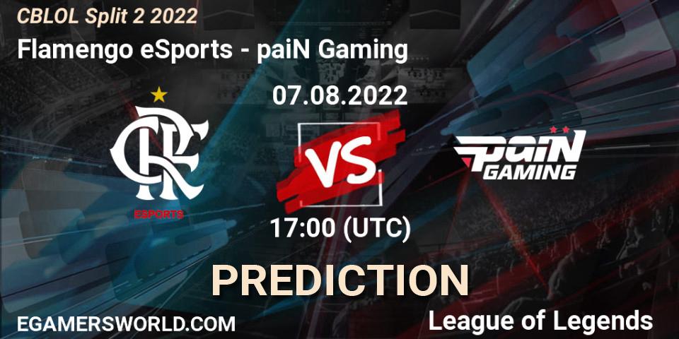 Prognose für das Spiel Flamengo eSports VS paiN Gaming. 07.08.22. LoL - CBLOL Split 2 2022