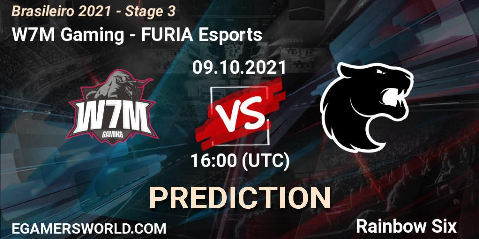 Prognose für das Spiel W7M Gaming VS FURIA Esports. 09.10.2021 at 16:00. Rainbow Six - Brasileirão 2021 - Stage 3