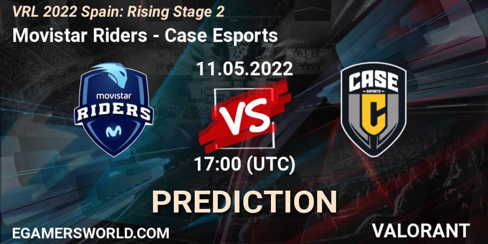Prognose für das Spiel Movistar Riders VS Case Esports. 11.05.2022 at 17:20. VALORANT - VRL 2022 Spain: Rising Stage 2