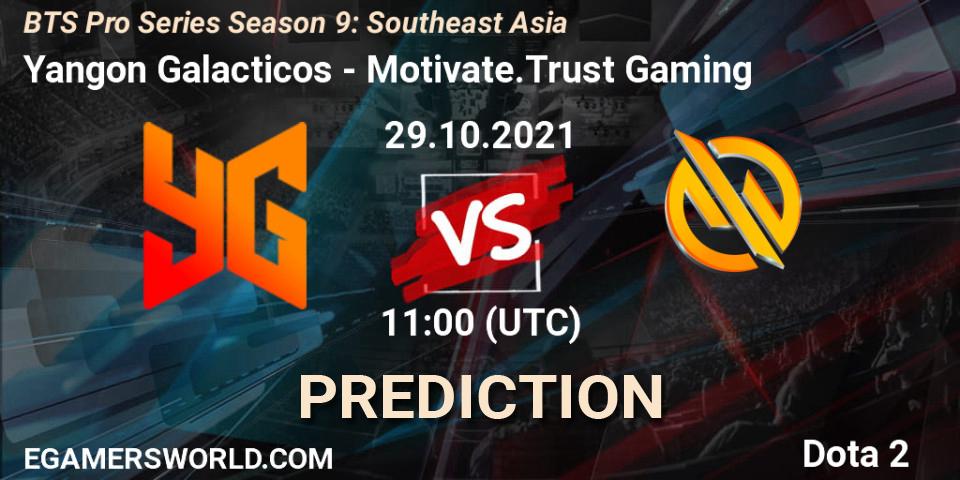 Prognose für das Spiel Yangon Galacticos VS Motivate.Trust Gaming. 29.10.2021 at 10:57. Dota 2 - BTS Pro Series Season 9: Southeast Asia