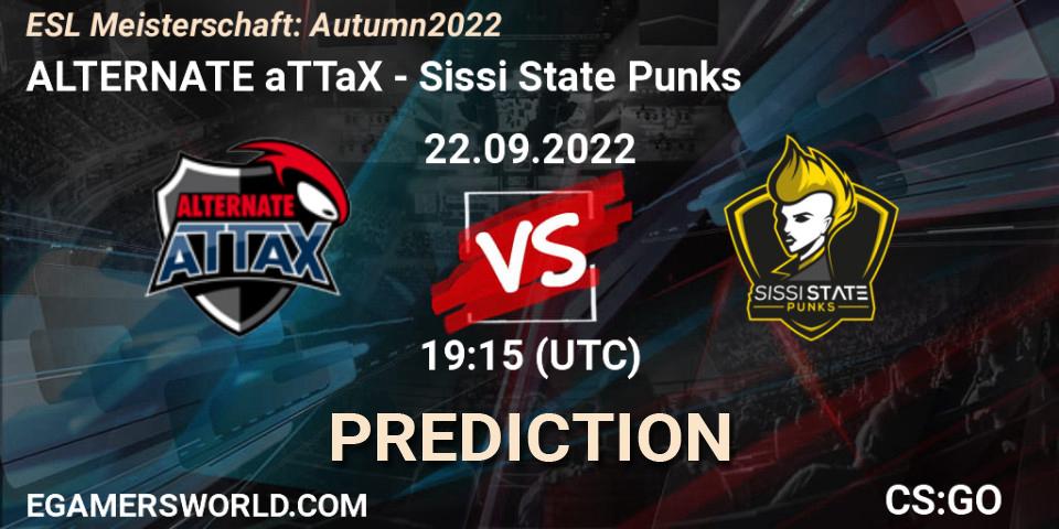 Prognose für das Spiel ALTERNATE aTTaX VS Sissi State Punks. 22.09.2022 at 19:15. Counter-Strike (CS2) - ESL Meisterschaft: Autumn 2022
