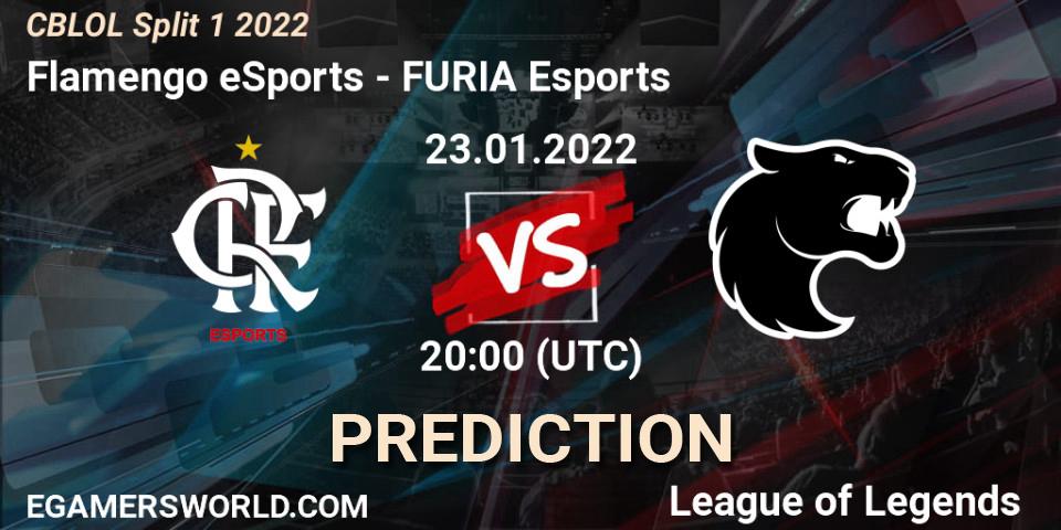 Prognose für das Spiel Flamengo eSports VS FURIA Esports. 23.01.22. LoL - CBLOL Split 1 2022