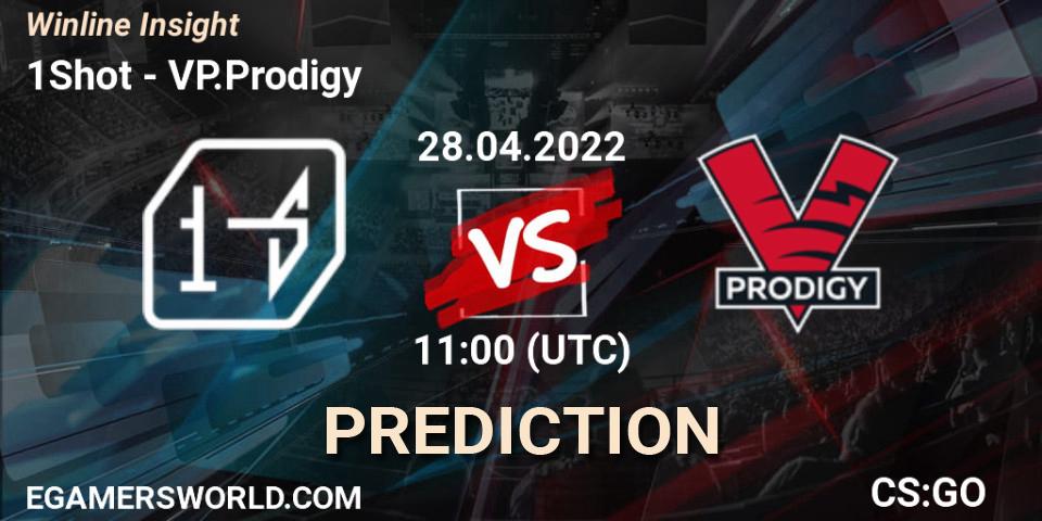 Prognose für das Spiel 1Shot VS VP.Prodigy. 28.04.22. CS2 (CS:GO) - Winline Insight