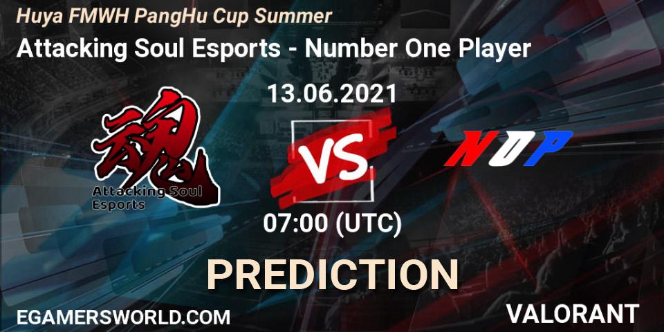 Prognose für das Spiel Attacking Soul Esports VS Number One Player. 13.06.2021 at 07:00. VALORANT - Huya FMWH PangHu Cup Summer