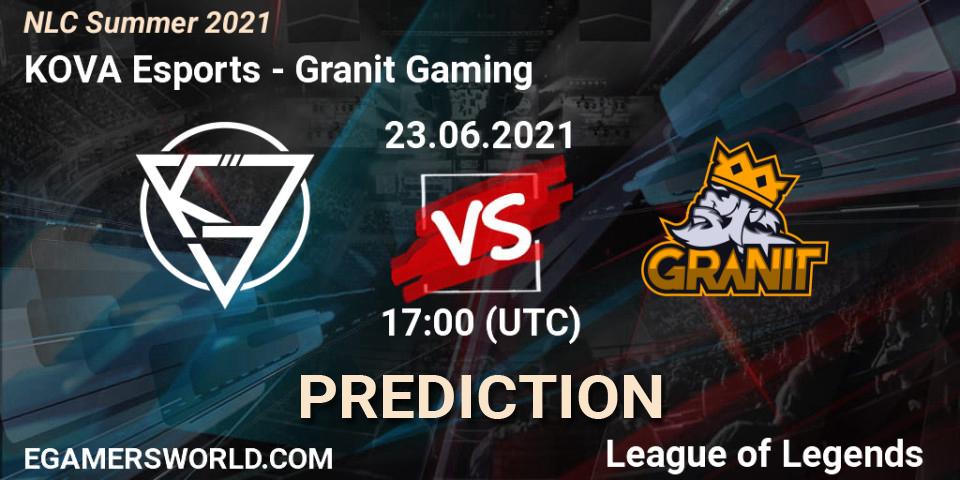 Prognose für das Spiel KOVA Esports VS Granit Gaming. 23.06.2021 at 17:00. LoL - NLC Summer 2021