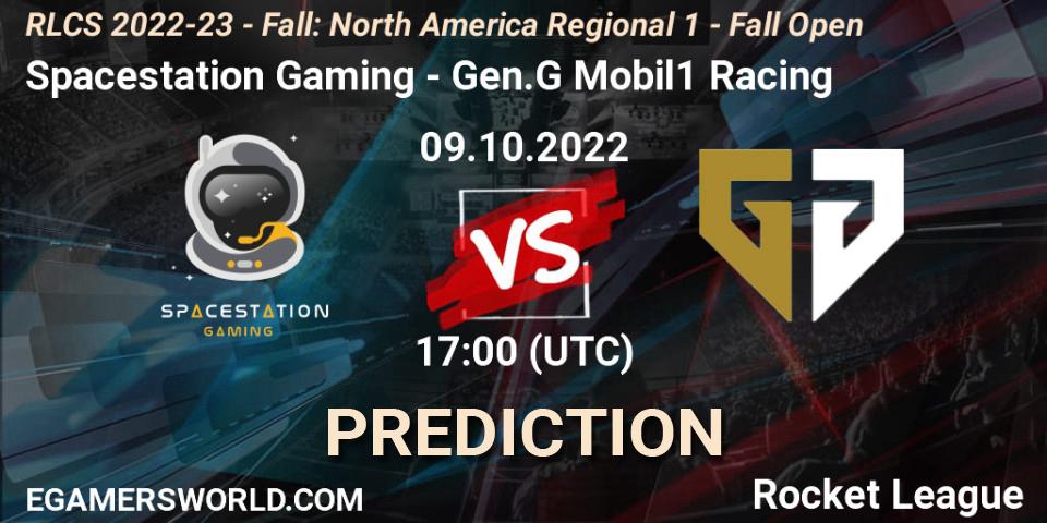 Prognose für das Spiel Spacestation Gaming VS Gen.G Mobil1 Racing. 09.10.22. Rocket League - RLCS 2022-23 - Fall: North America Regional 1 - Fall Open