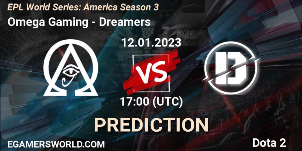 Prognose für das Spiel Omega Gaming VS Dreamers. 12.01.23. Dota 2 - EPL World Series: America Season 3