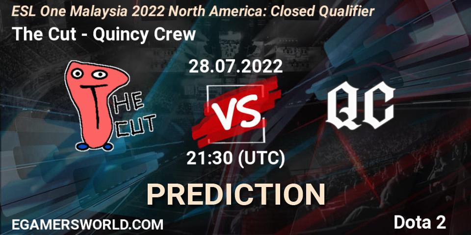 Prognose für das Spiel The Cut VS Quincy Crew. 28.07.22. Dota 2 - ESL One Malaysia 2022 North America: Closed Qualifier