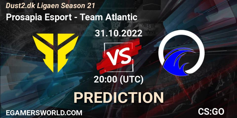 Prognose für das Spiel Prosapia Esport VS Team Atlantic. 31.10.2022 at 20:00. Counter-Strike (CS2) - Dust2.dk Ligaen Season 21