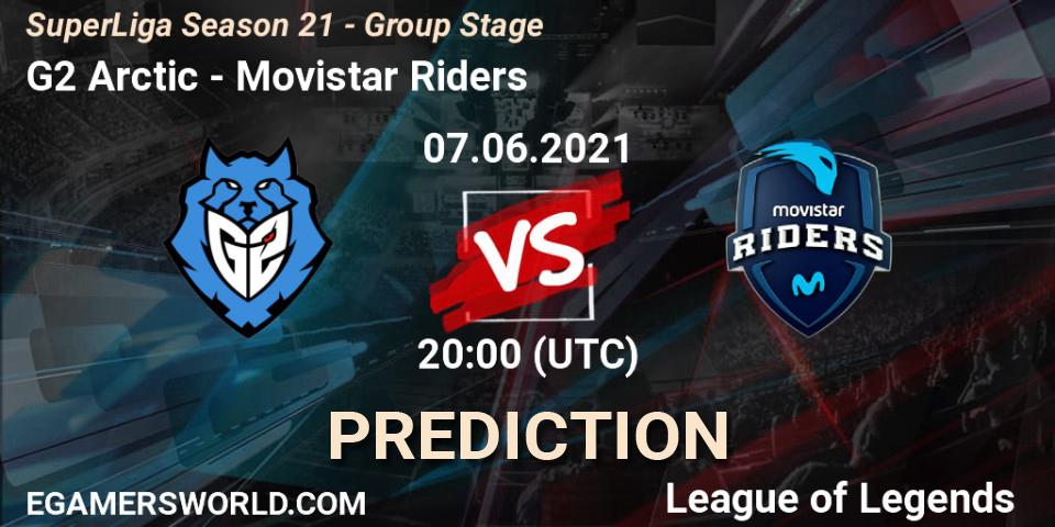 Prognose für das Spiel G2 Arctic VS Movistar Riders. 07.06.2021 at 20:00. LoL - SuperLiga Season 21 - Group Stage 