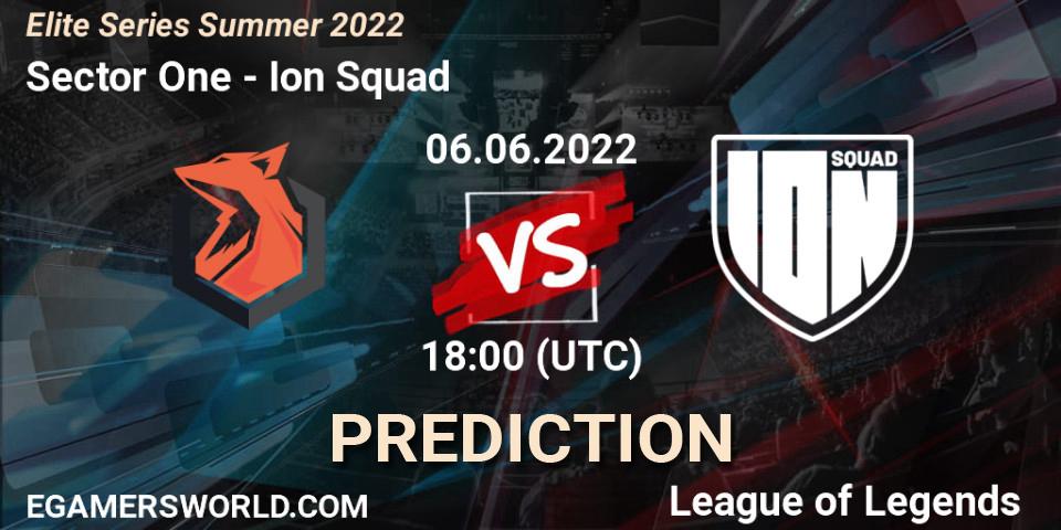 Prognose für das Spiel Sector One VS Ion Squad. 15.06.2022 at 19:00. LoL - Elite Series Summer 2022