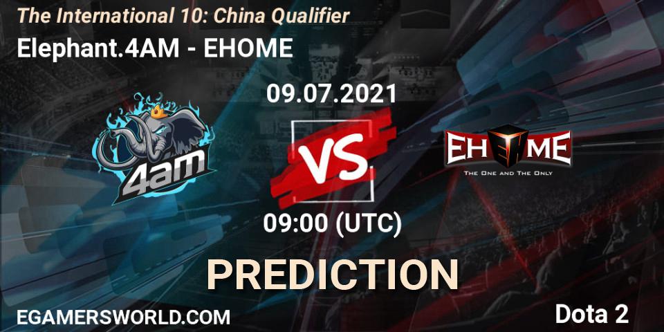 Prognose für das Spiel Elephant.4AM VS EHOME. 09.07.2021 at 07:28. Dota 2 - The International 10: China Qualifier