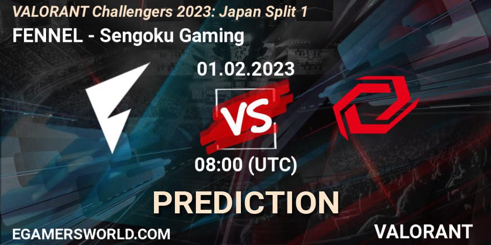 Prognose für das Spiel FENNEL VS Sengoku Gaming. 01.02.23. VALORANT - VALORANT Challengers 2023: Japan Split 1