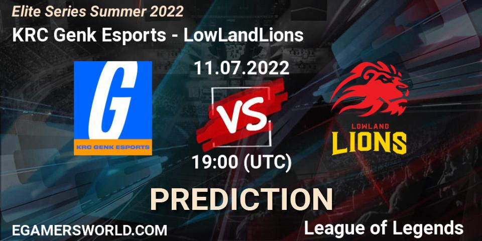 Prognose für das Spiel KRC Genk Esports VS LowLandLions. 11.07.22. LoL - Elite Series Summer 2022