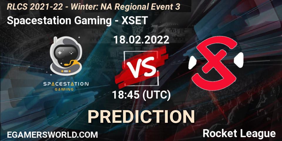 Prognose für das Spiel Spacestation Gaming VS XSET. 18.02.22. Rocket League - RLCS 2021-22 - Winter: NA Regional Event 3