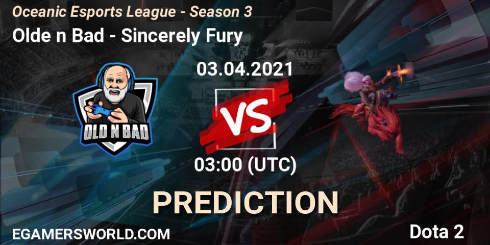 Prognose für das Spiel Olde n Bad VS Sincerely Fury. 04.04.2021 at 05:02. Dota 2 - Oceanic Esports League - Season 3