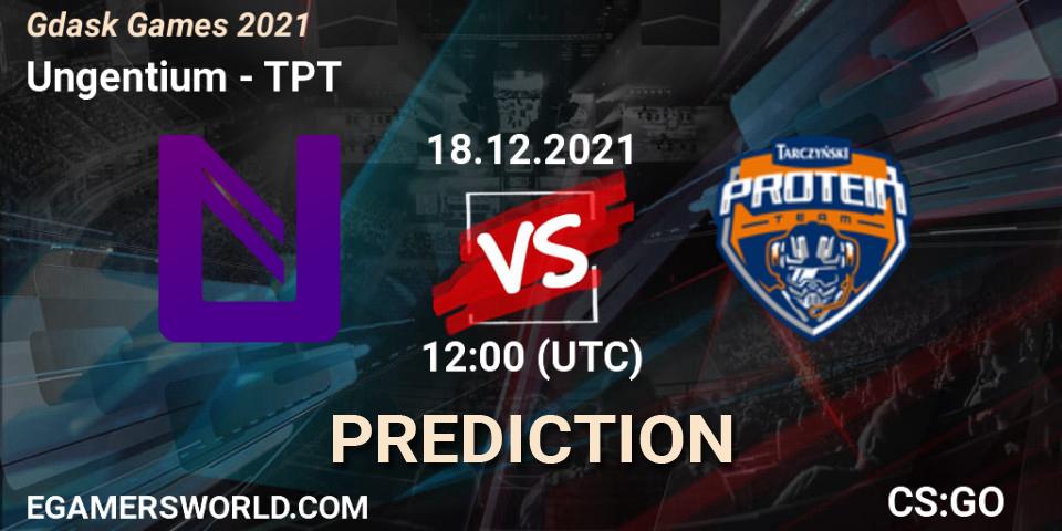Prognose für das Spiel Ungentium VS TPT. 18.12.21. CS2 (CS:GO) - Gdańsk Games 2021