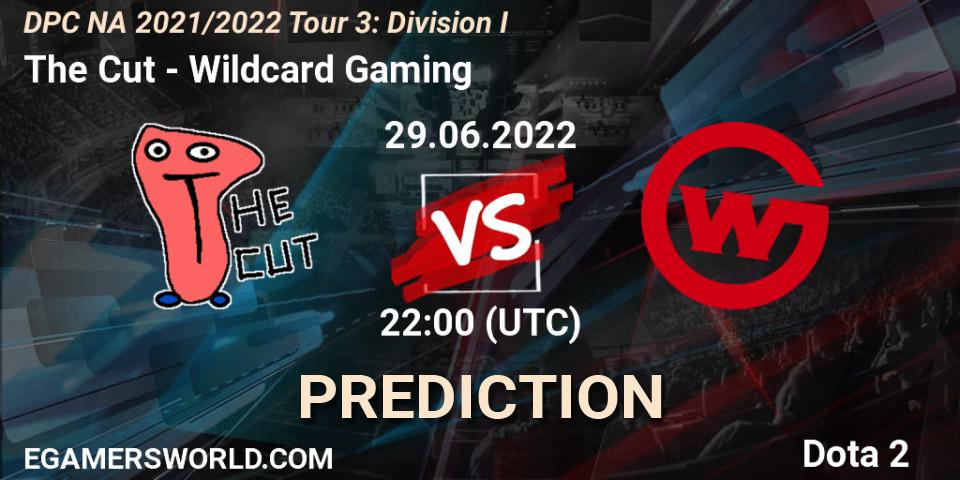 Prognose für das Spiel The Cut VS Wildcard Gaming. 29.06.2022 at 21:55. Dota 2 - DPC NA 2021/2022 Tour 3: Division I