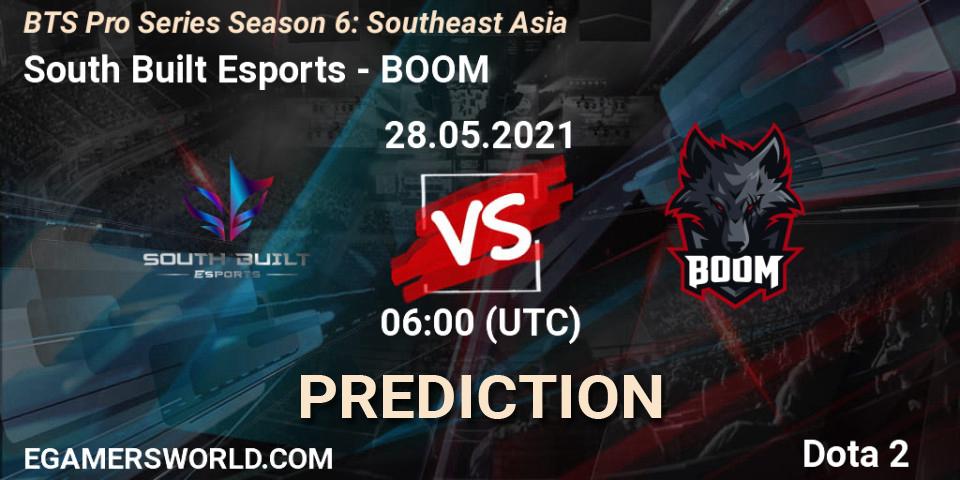 Prognose für das Spiel South Built Esports VS BOOM. 28.05.2021 at 06:06. Dota 2 - BTS Pro Series Season 6: Southeast Asia