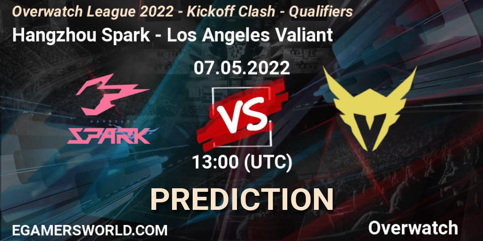 Prognose für das Spiel Hangzhou Spark VS Los Angeles Valiant. 22.05.22. Overwatch - Overwatch League 2022 - Kickoff Clash - Qualifiers