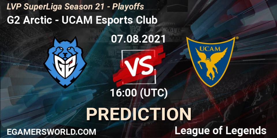 Prognose für das Spiel G2 Arctic VS UCAM Esports Club. 07.08.2021 at 16:00. LoL - LVP SuperLiga Season 21 - Playoffs