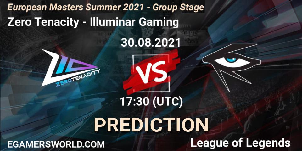 Prognose für das Spiel Zero Tenacity VS Illuminar Gaming. 30.08.2021 at 17:30. LoL - European Masters Summer 2021 - Group Stage