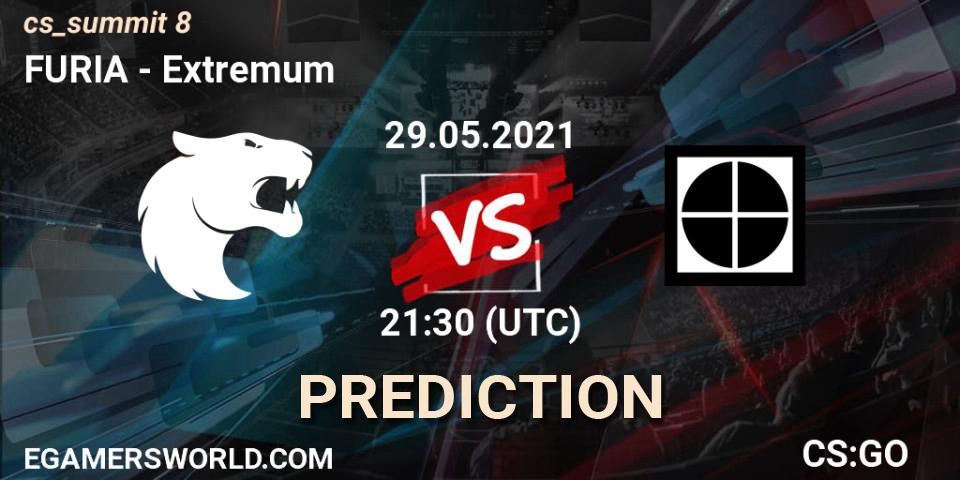 Prognose für das Spiel FURIA VS Extremum. 29.05.2021 at 21:30. Counter-Strike (CS2) - cs_summit 8