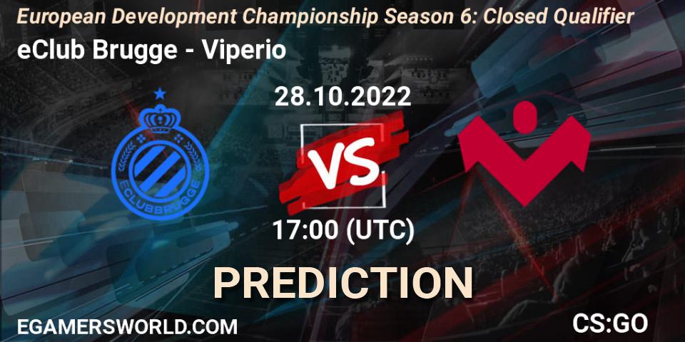 Prognose für das Spiel eClub Brugge VS Viperio. 28.10.2022 at 17:00. Counter-Strike (CS2) - European Development Championship Season 6: Closed Qualifier