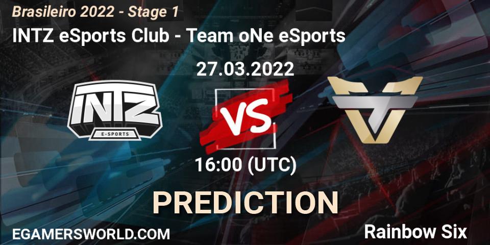 Prognose für das Spiel INTZ eSports Club VS Team oNe eSports. 27.03.22. Rainbow Six - Brasileirão 2022 - Stage 1