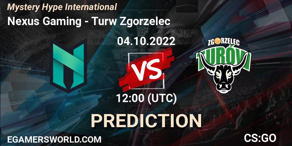 Prognose für das Spiel Nexus Gaming VS Turów Zgorzelec. 04.10.2022 at 12:00. Counter-Strike (CS2) - Mystery Hype International