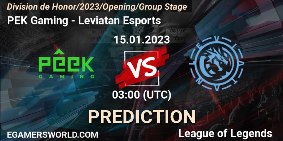 Prognose für das Spiel PÊEK Gaming VS Leviatan Esports. 15.01.2023 at 03:00. LoL - División de Honor Opening 2023 - Group Stage