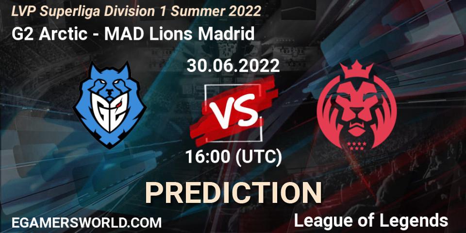 Prognose für das Spiel G2 Arctic VS MAD Lions Madrid. 30.06.22. LoL - LVP Superliga Division 1 Summer 2022