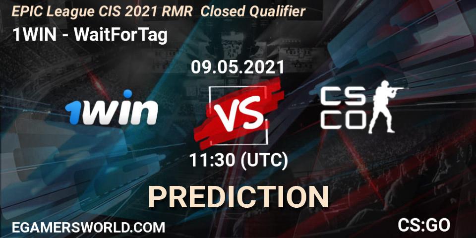 Prognose für das Spiel 1WIN VS WaitForTag. 09.05.2021 at 11:45. Counter-Strike (CS2) - EPIC League CIS 2021 RMR Closed Qualifier