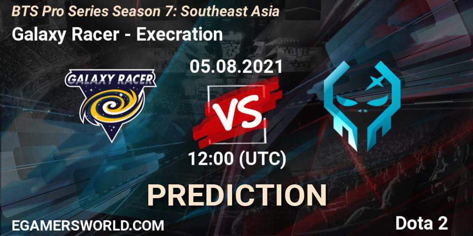 Prognose für das Spiel Galaxy Racer VS Execration. 05.08.2021 at 13:02. Dota 2 - BTS Pro Series Season 7: Southeast Asia