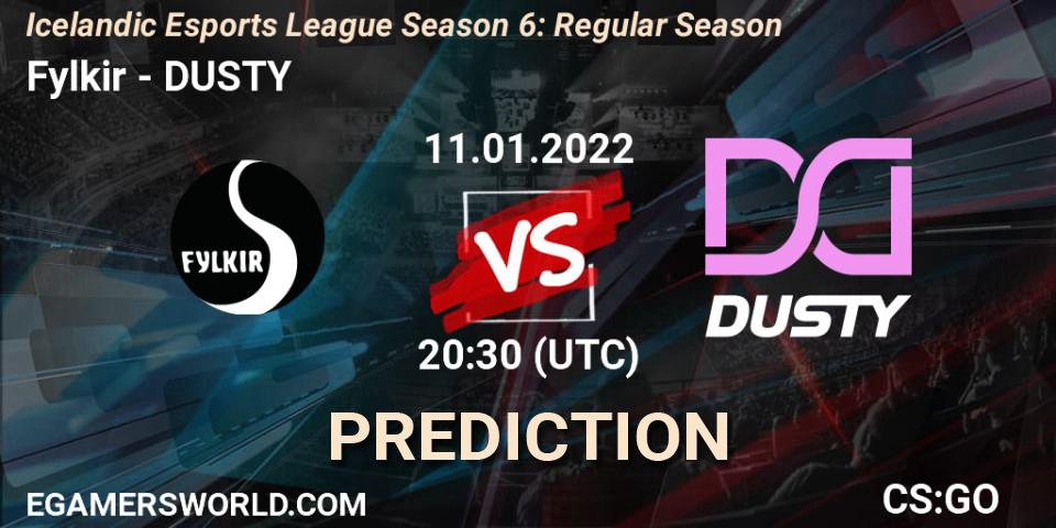 Prognose für das Spiel Fylkir VS DUSTY. 11.01.2022 at 20:30. Counter-Strike (CS2) - Icelandic Esports League Season 6: Regular Season