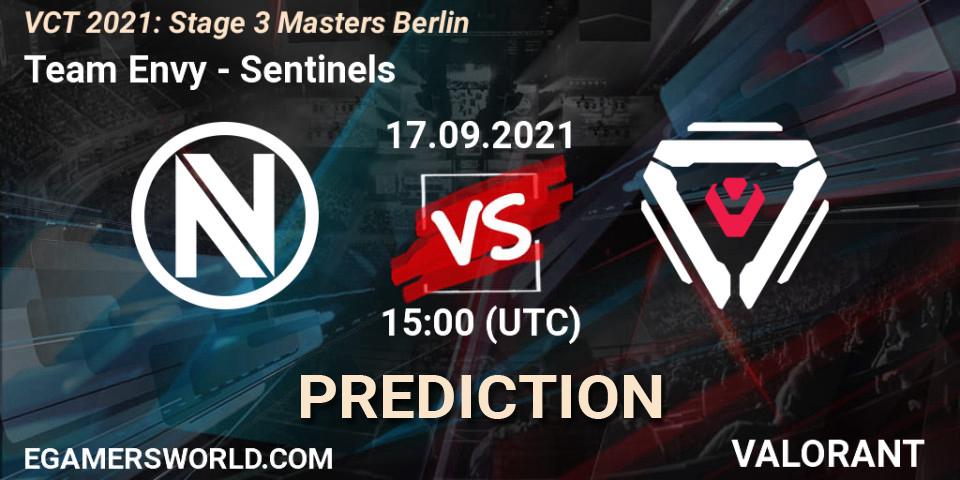 Prognose für das Spiel Team Envy VS Sentinels. 17.09.2021 at 20:30. VALORANT - VCT 2021: Stage 3 Masters Berlin