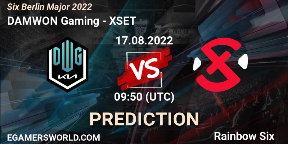 Prognose für das Spiel DAMWON Gaming VS XSET. 17.08.22. Rainbow Six - Six Berlin Major 2022